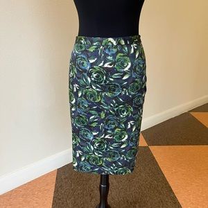 Ann Taylor Loft Floral Straight Skirt. Preowned